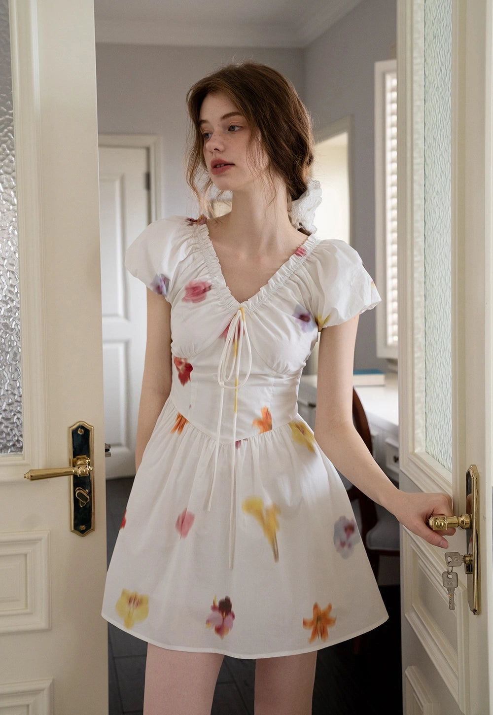 Romantic Floral Mini Dress