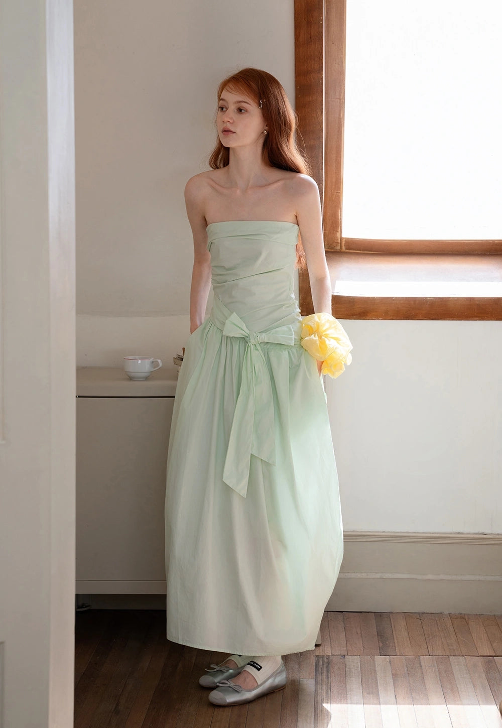 Elegant Strapless Elbise
