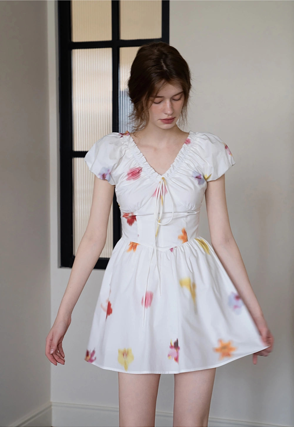 Romantic Floral Mini Dress