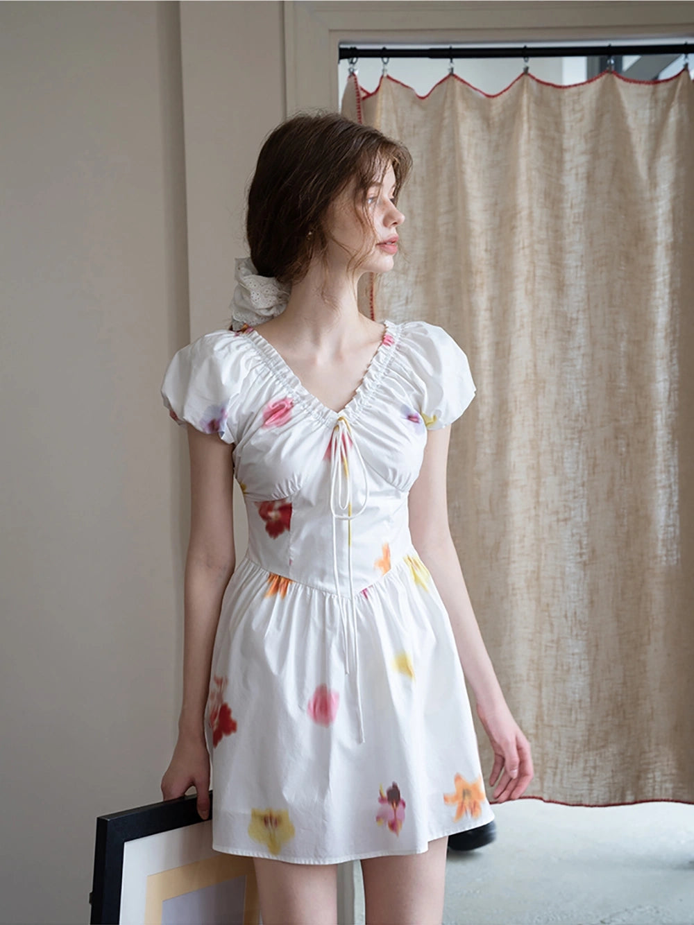 Romantic Floral Mini Dress