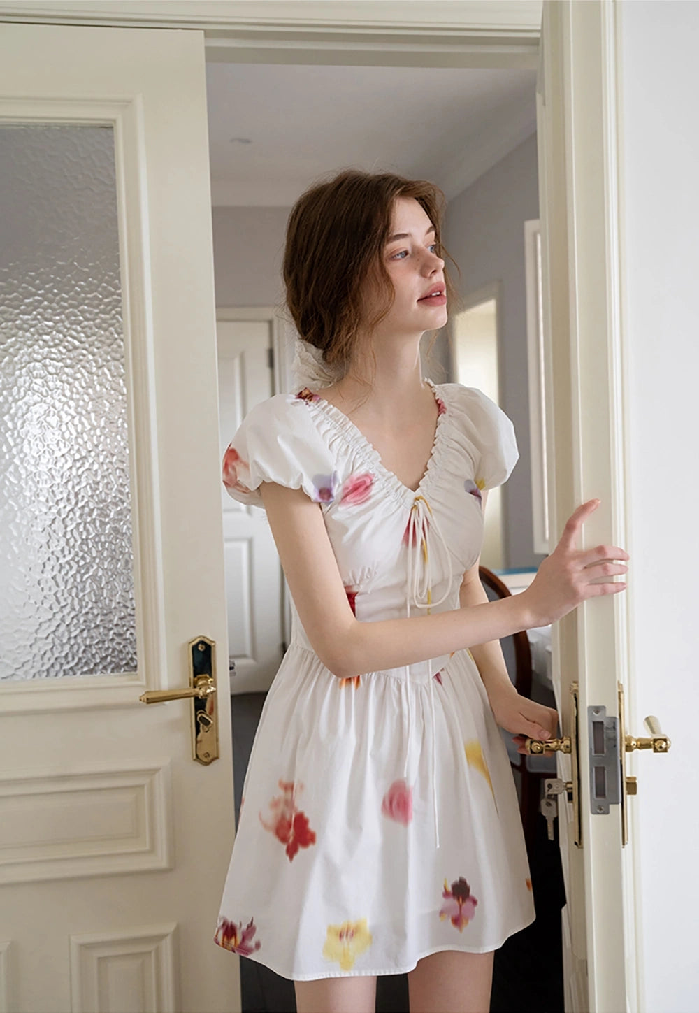 Romantic Floral Mini Dress