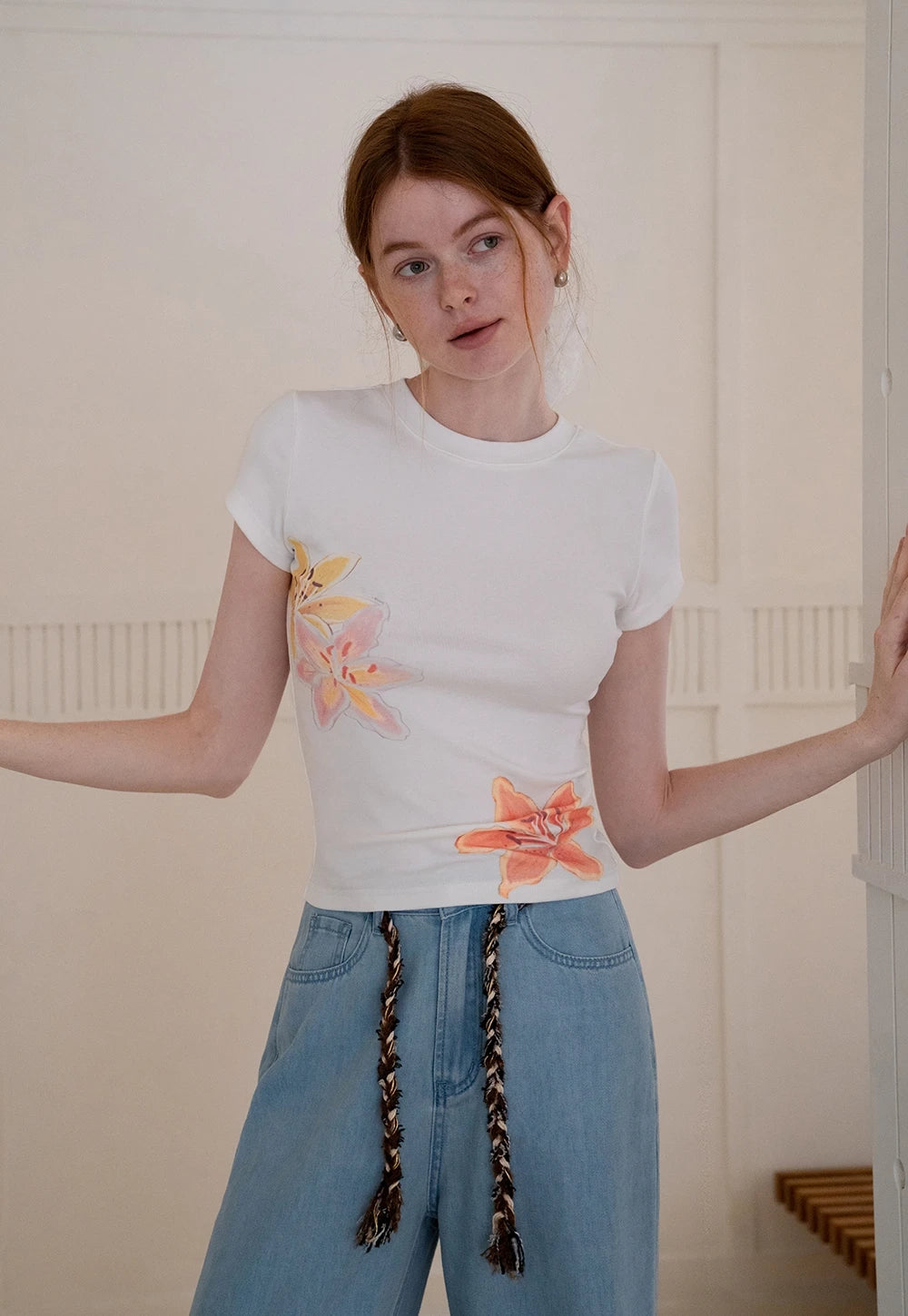 Floral Graphic Short Sleeve Tişört