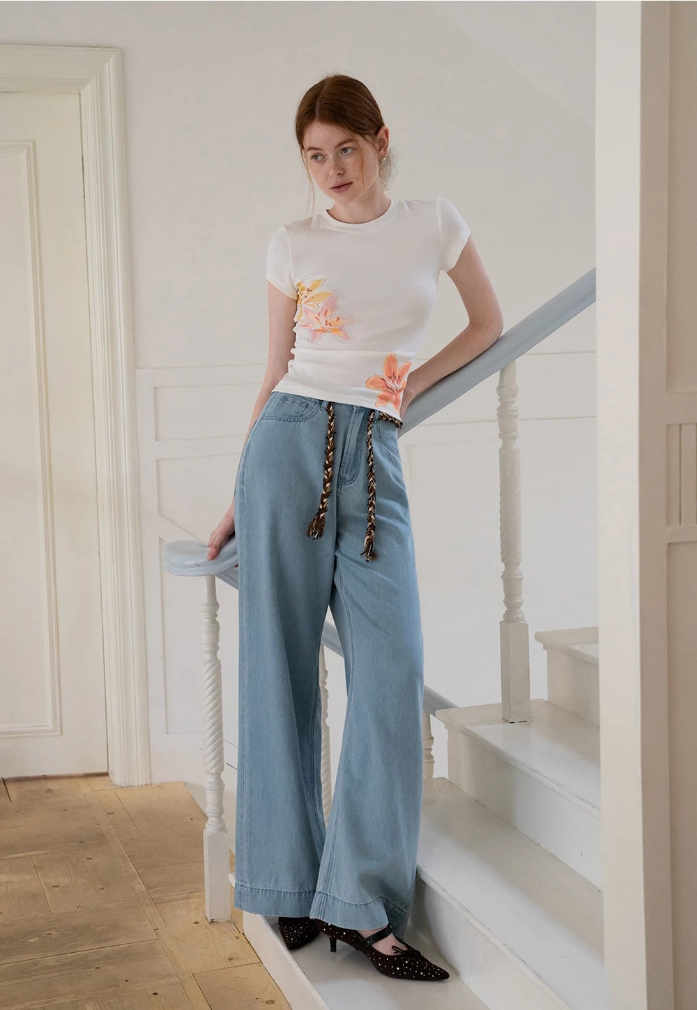 Floral Graphic Short Sleeve Tişört