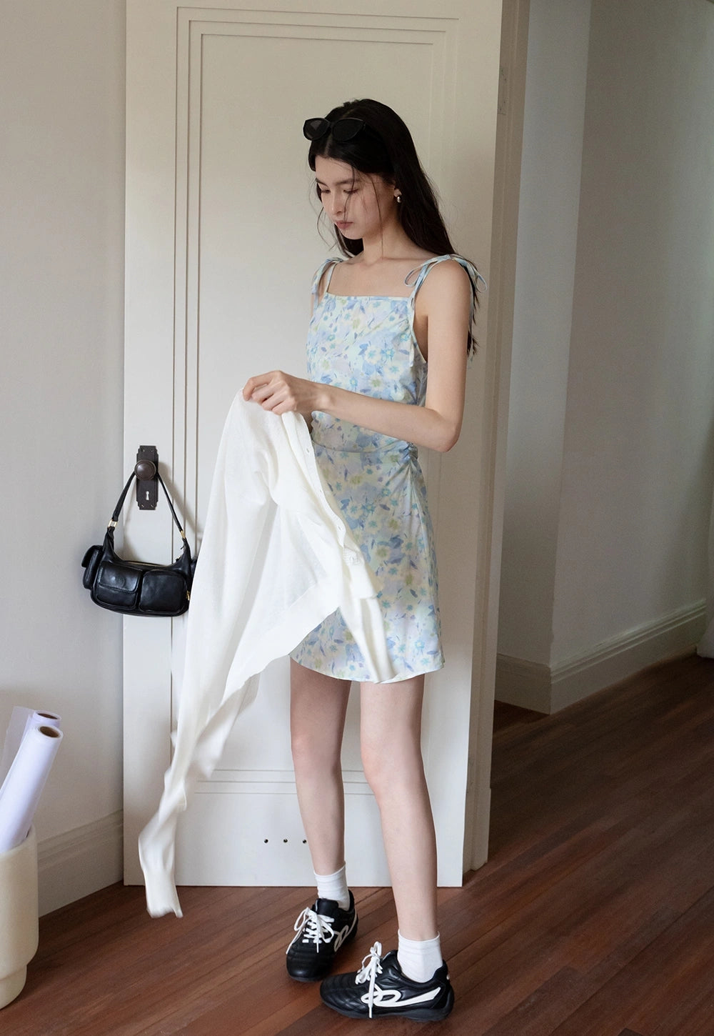Women's Tie-Dye Floral Elbise