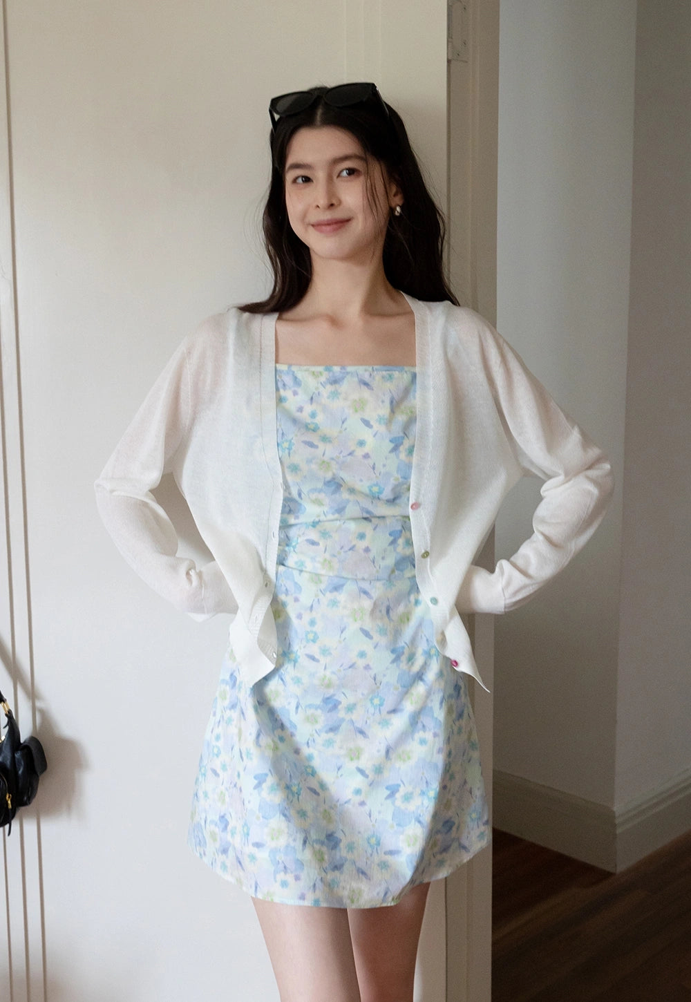 Women's Tie-Dye Floral Elbise