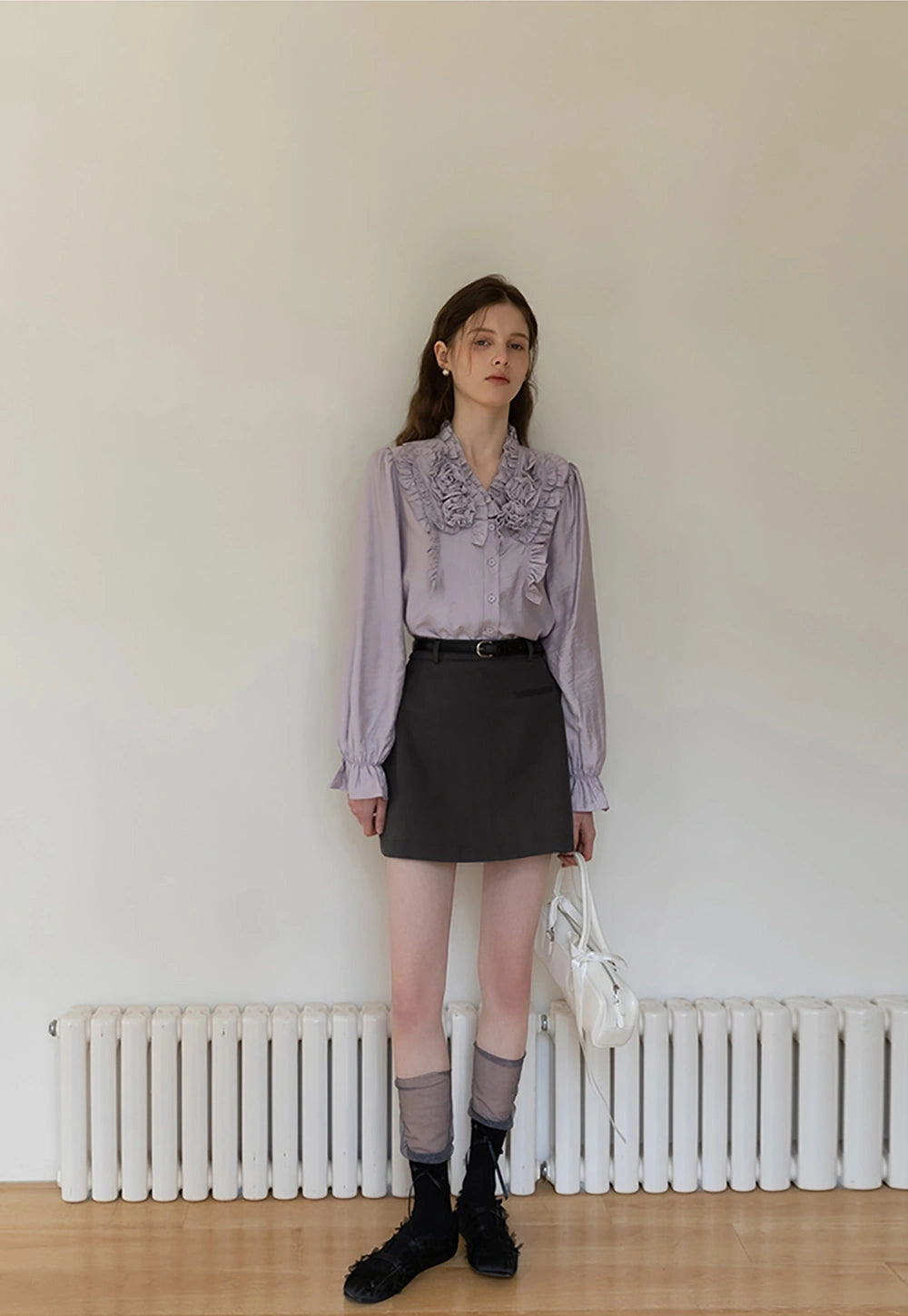 Layered Cutout Short Sleeve Gömlek
