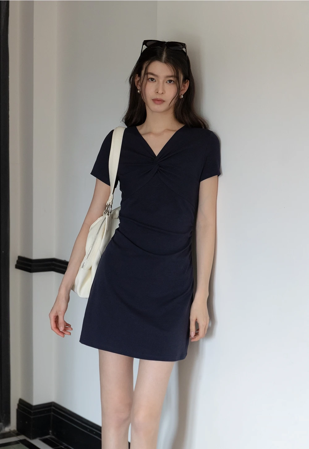 Women's Twist Front Elbise