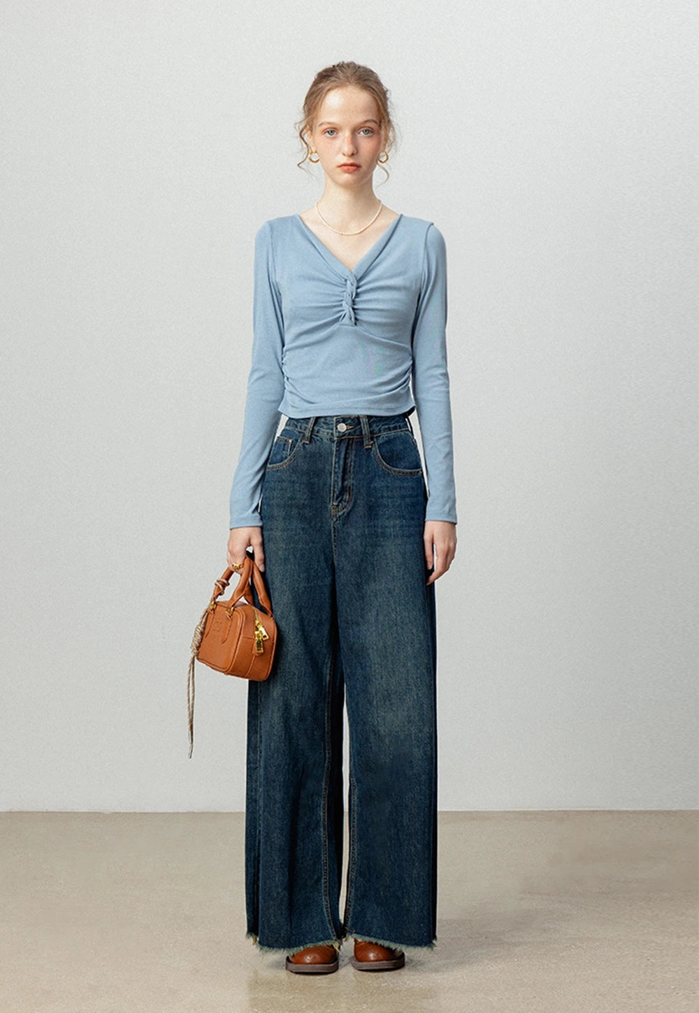 Women's Twist-Front Bluz
