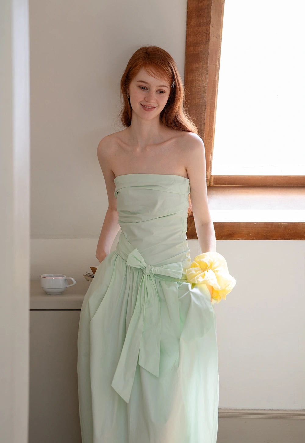 Elegant Strapless Elbise