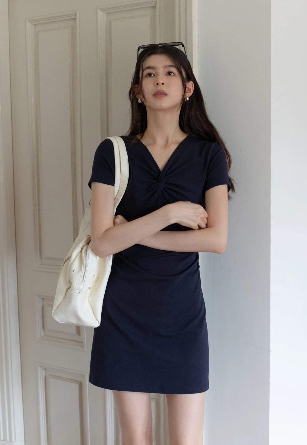 Women's Twist Front Elbise