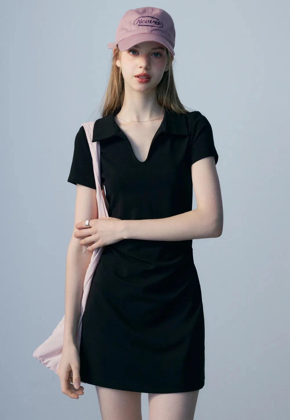 Women's Polo Collar Elbise